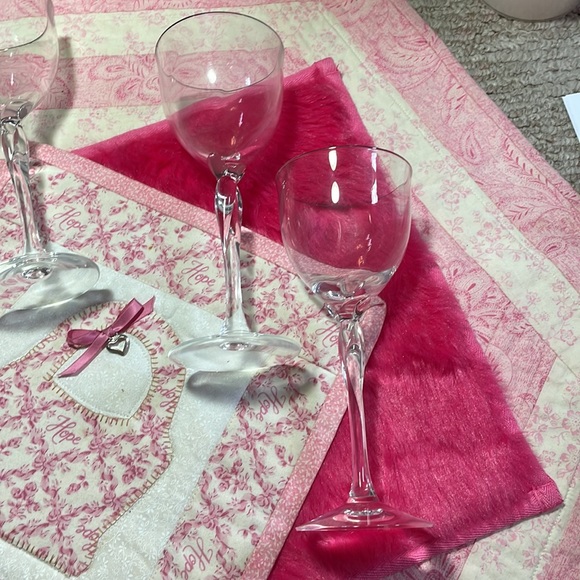 4 Replacements Lenox Expressions Shape Rhythm Wine Glasses